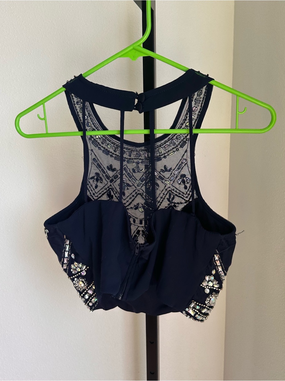 B.Darlin 11/12 crop top with rhinestones - Picture 3 of 4